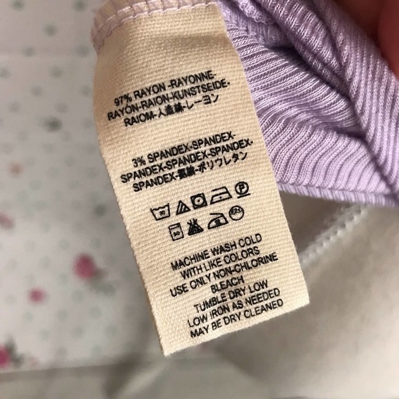 Free People | Lavender Ruffle Open Neck Top | NWOT - Picture 6 of 6